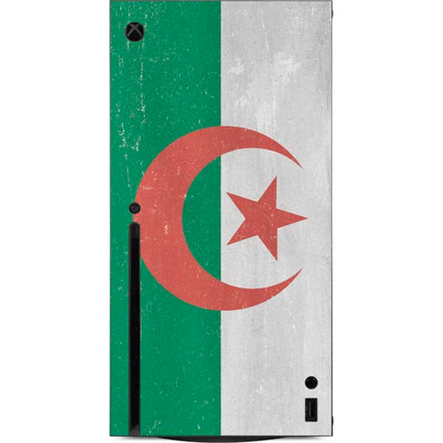 Algeria Flag Distressed Xbox Series X Console Skin